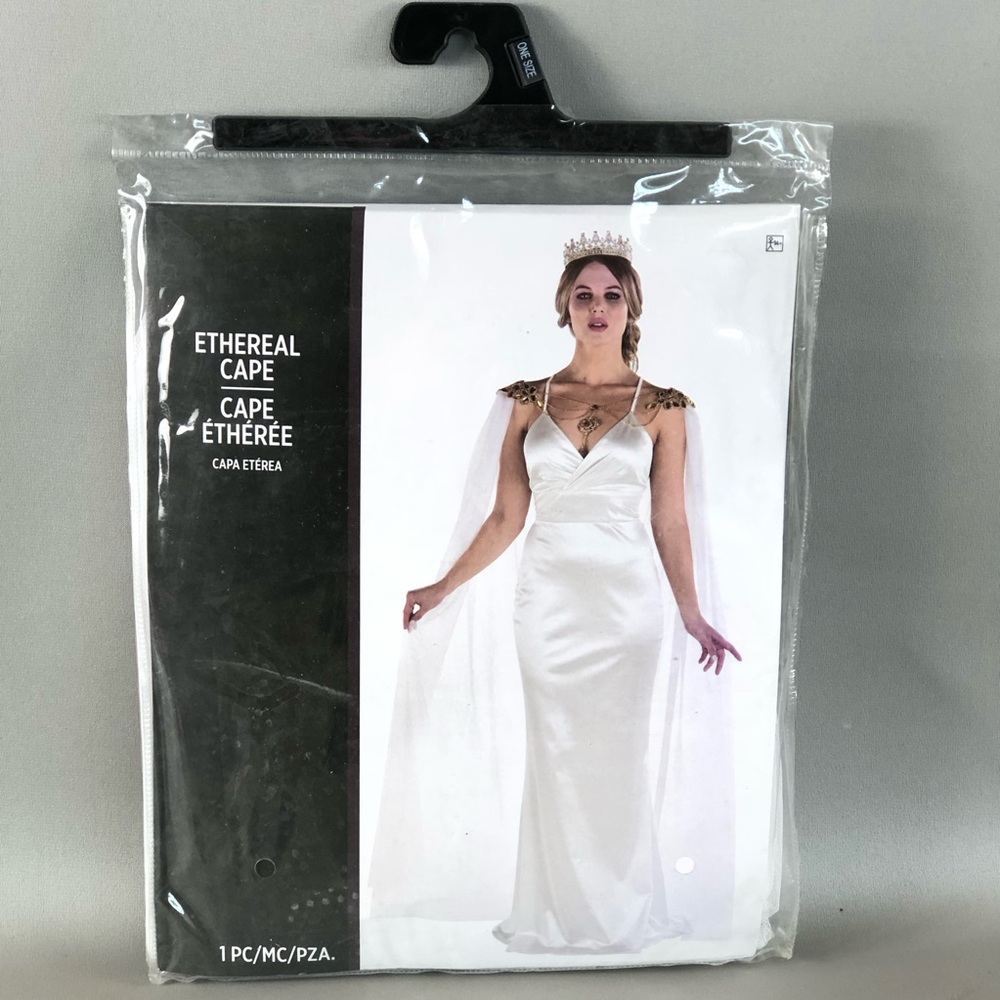 Ethereal White Cape - Elegant Sheer Party Cape